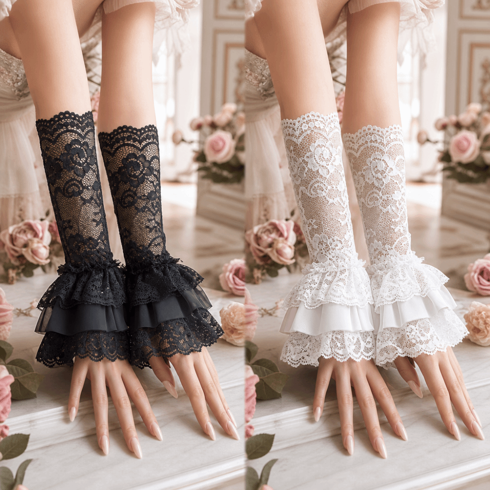 Ruched Pleated Detachable Cuff – Fingerless Glove Knit recenzja i cena
