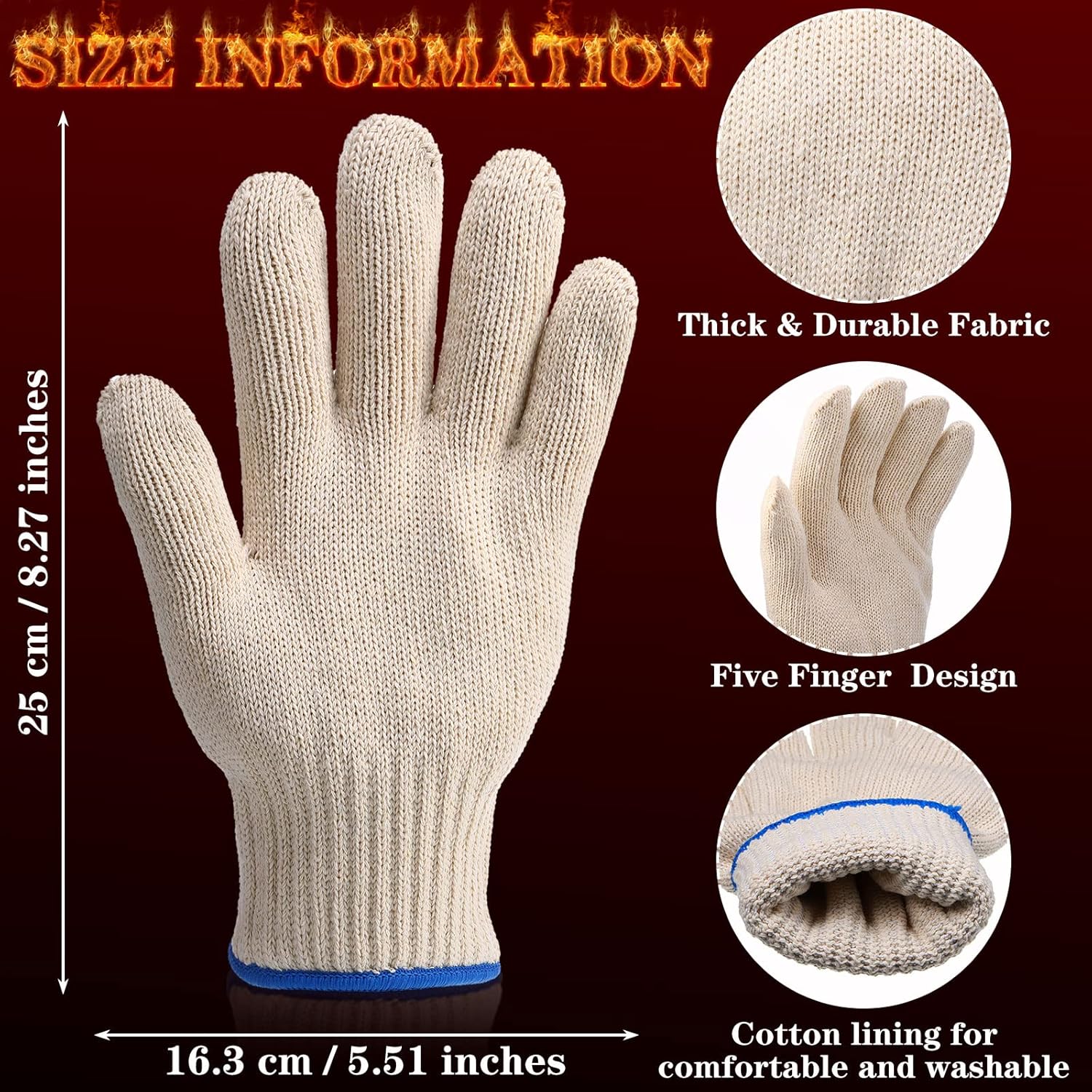 4 Pairs Heat Resistant Gloves, – Heat Resistant Glove recenzja i cena