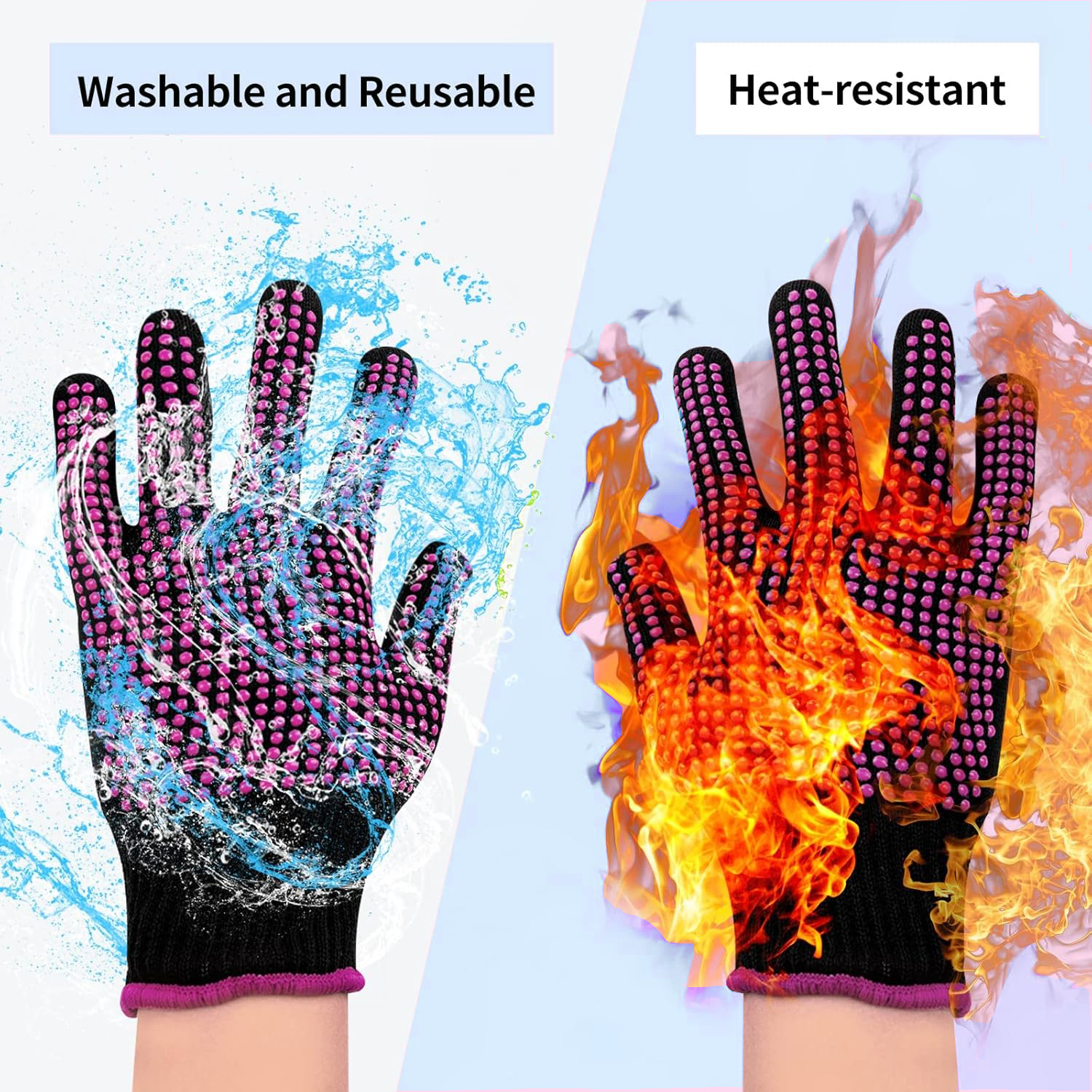 1 Pair Barbecue Anti-scald Glo – Oven Mitt Silicone recenzja i cena