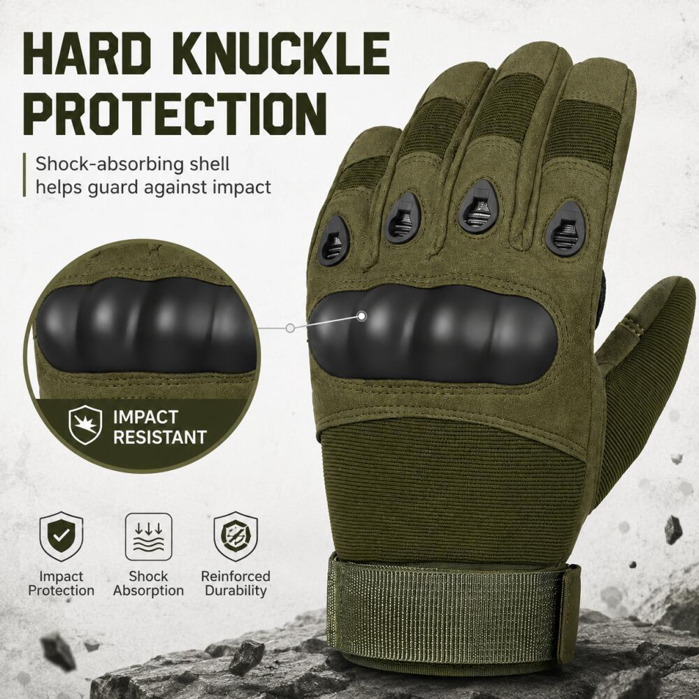 Full Finger Tactical Gloves wi – Motorcycle Glove Knuckle recenzja i cena