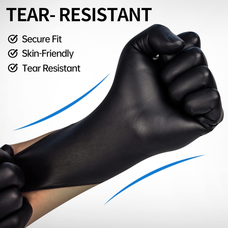 100PCS Black Nitrile Gloves Di – Latex Disposable Glove recenzja i cena