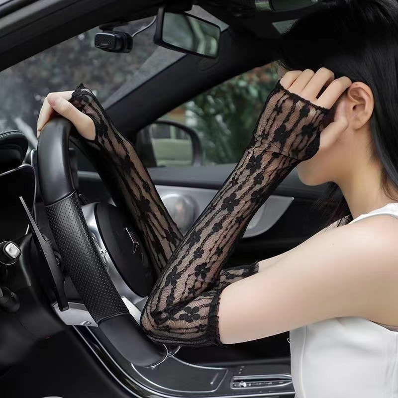 Summer Mesh Flower Lace Finger – Fingerless Glove Knit recenzja i cena