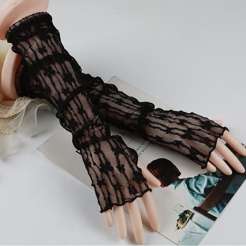 Summer Mesh Flower Lace Finger – Fingerless Glove Knit recenzja i cena