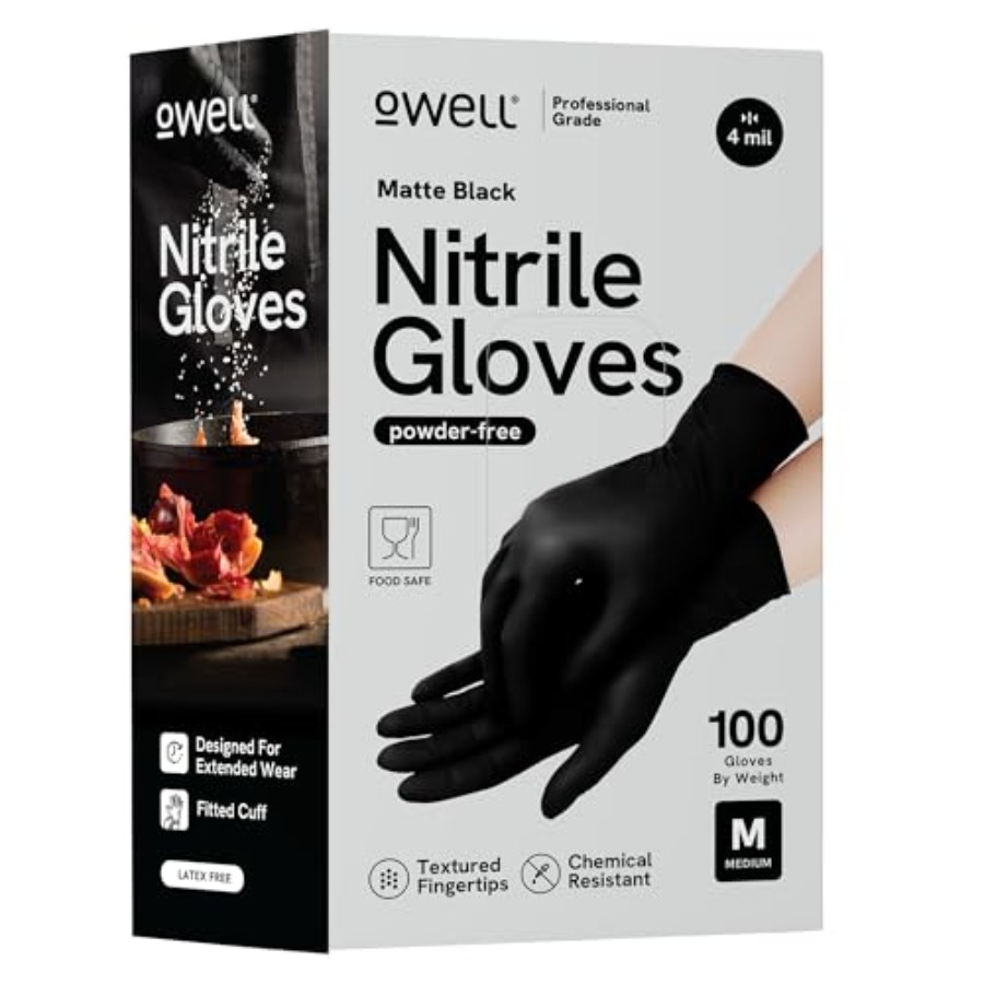 ® Black Nitrile Gloves - 4 Mil – Exam Glove Nitrile recenzja i cena