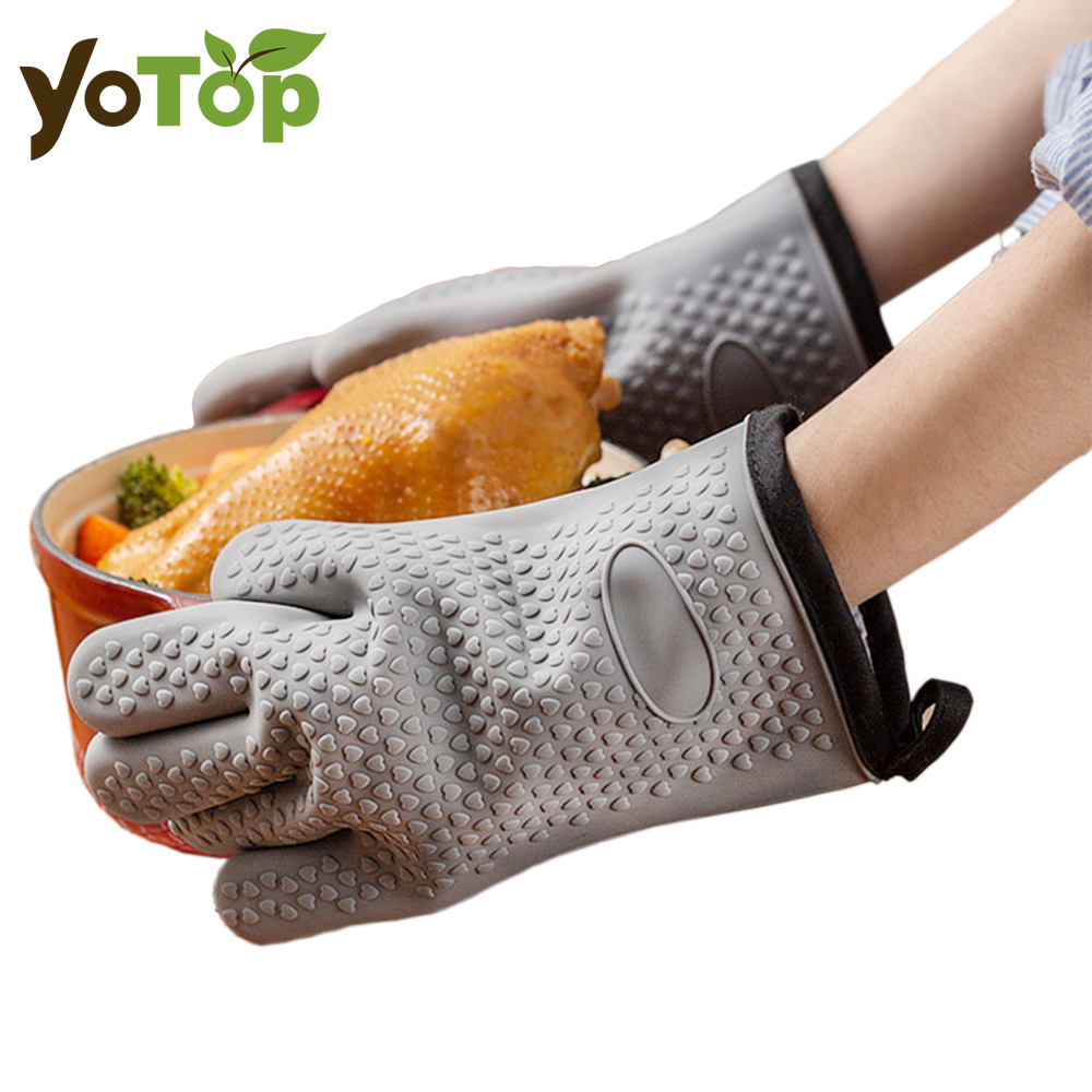 Heat Resistant Silicone Gloves – Oven Mitt Silicone recenzja i cena
