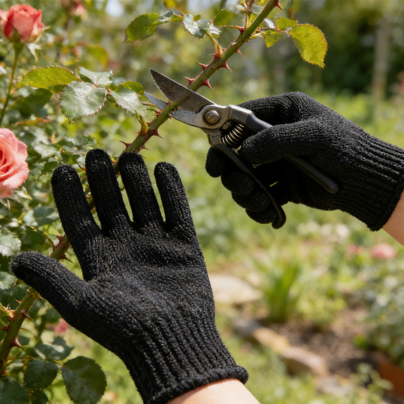1 Pair Black Steel Wire Metal  – Cut Resistant Glove recenzja i cena