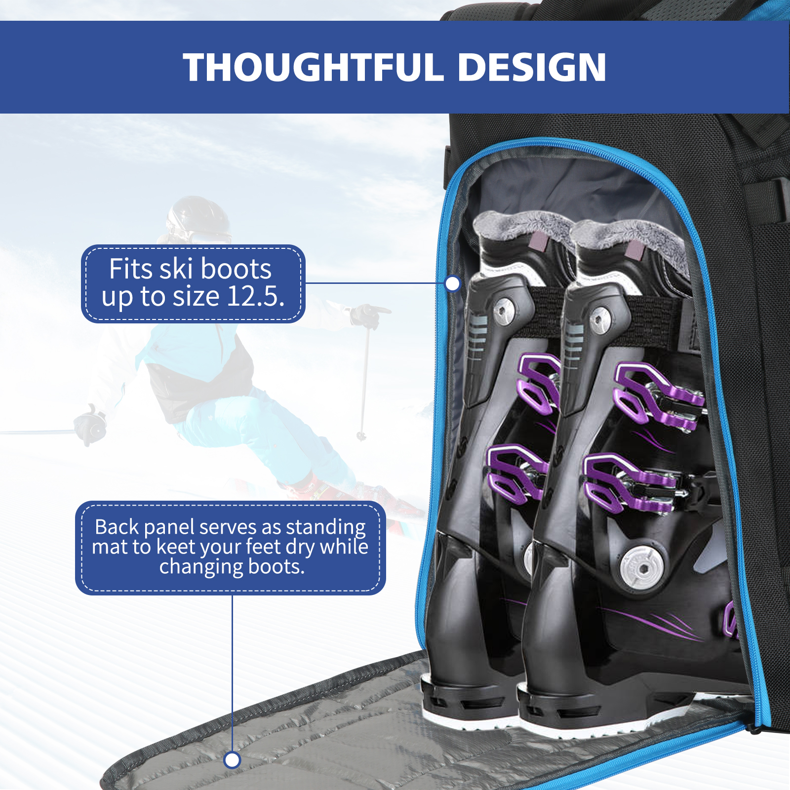 Ski Boots Bag Outdoor Skiing C – Ski Glove Waterproof recenzja i cena