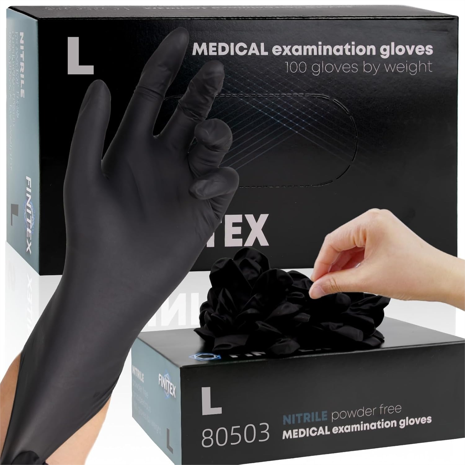 Black Nitrile Disposable Glove – Exam Glove Nitrile recenzja i cena